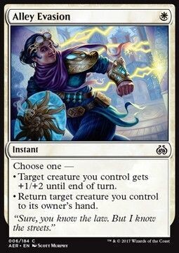 Carta MTG-Fuga nei Vicoli-Aether Revolt-ITA-NM-C-