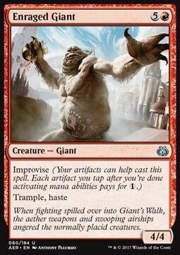 Carta MTG-Gigante Infuriato-Aether Revolt-ITA-NM-U-