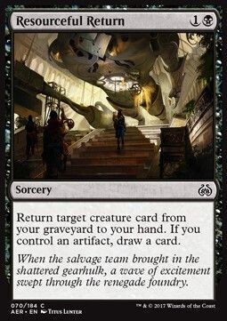 Carta MTG-Restauro Ingegnoso-Aether Revolt-ITA-NM-C-