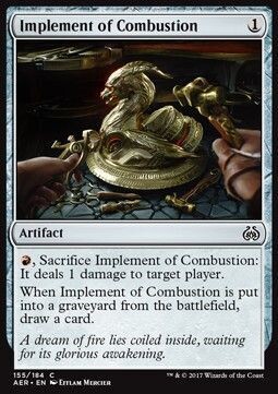 Carta MTG-Strumento di Combustione-Aether Revolt-ITA-NM-C-