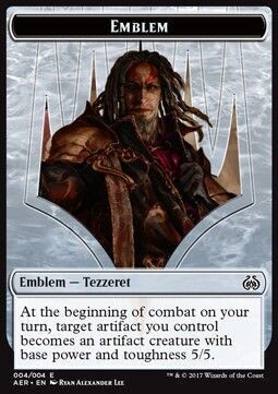 Carta MTG-Tezzeret the Schemer Emblem-Aether Revolt-ITA-NM-Token-