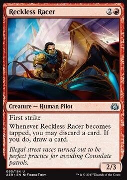 Carta MTG-Pilota Temerario-Aether Revolt-ITA-NM-U-