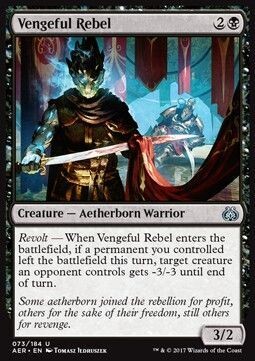 Carta MTG-Ribelle Vendicativo-Aether Revolt-ITA-NM-U-