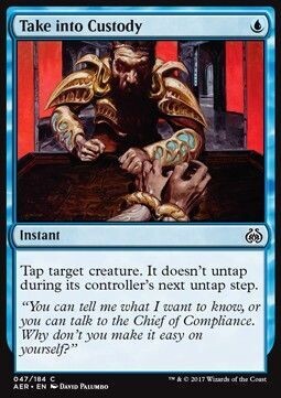 Carta MTG-Prendere in Custodia-Aether Revolt-ITA-NM-C-