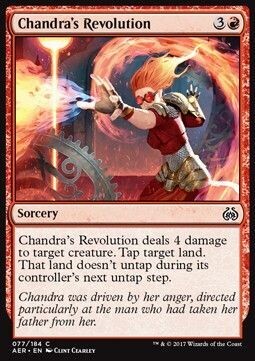 Carta MTG-Rivoluzione di Chandra-Aether Revolt-ITA-NM-C-