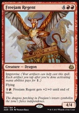 Carta MTG-Reggente di Freejam-Aether Revolt-ITA-NM-R-