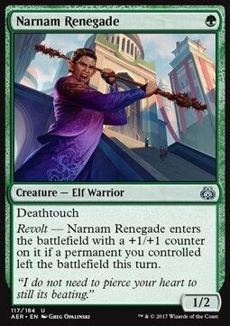 Carta MTG-Rinnegato di Narnam-Aether Revolt-ITA-NM-U-