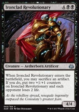 Carta MTG-Rivoluzionario Corazzato-Aether Revolt-ITA-EX-U-