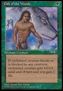 Carta MTG-Dono dei Boschi (V.2)-Alleanze-ITA-EX-C-