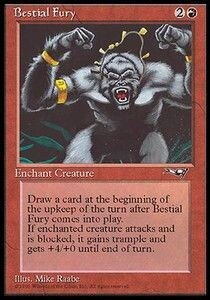 Carta MTG-Furia Bestiale (V.1)-Alleanze-ITA-EX-C-