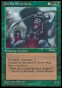 Carta MTG-Gorilla Berserker (V.1)-Alleanze-EN-EX-C-
