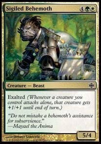 Carta MTG-Behemoth dei Sigilli-Alara Reborn-ITA-EX-C-