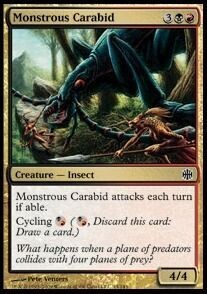 Carta MTG-Carabo Mostruoso-Alara Reborn-ITA-EX-C-