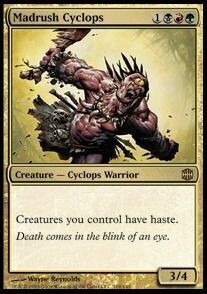 Carta MTG-Ciclope in Carica-Alara Reborn-ITA-NM-R-