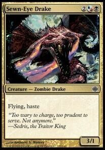 Carta MTG-Draghetto dall'Occhio Cucito-Alara Reborn-EN-EX-C-