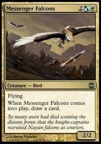 Carta MTG-Falconi Messaggeri-Alara Reborn-ITA-EX-Uncommon-