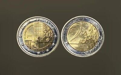 Moneta Germania - 2 Euro Genuflessione Varsavia 2020 zecca D-F - MB (molto bella)