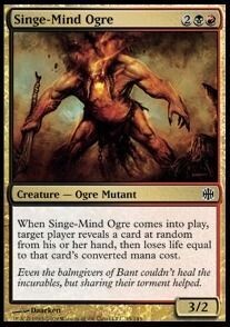 Carta MTG-Ogre dalla Mente Ustionata-Alara Reborn-ITA-EX-Common-