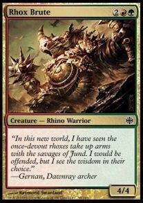Carta MTG-Rhox Bestiale-Alara Reborn-ITA-EX-Common-