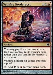 MTG-Pietra di Confine della Caverna Infuocata-Alara Reborn-ITA-NM-Common-Foil