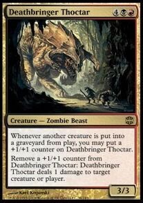 Carta MTG-Thoctar Latore di Morte-Alara Reborn-ITA-EX-Rare-Foil