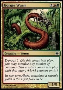 Carta MTG-Wurm dalla Gola Profonda-Alara Reborn-ITA-EX-Common-