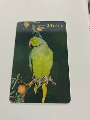 carta telefonica 20 Units Delta Card (fake) Animali pappagalo 16/40