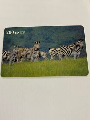 carta telefonica 200 Units Delta Card (fake) Zebre Animali 34/40