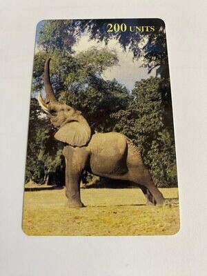 carta telefonica 200 Units Delta Card (fake) Animali Elefante 38/40