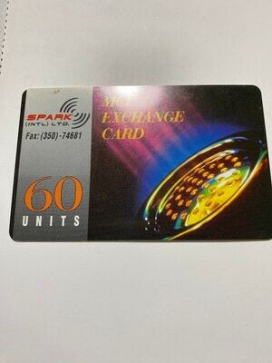 Carta telefonica MCI Exchange Card (spark) 60 Units Intercom srl