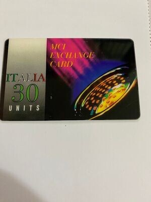 Carta telefonica MCI Exchange Card (Italia) 30 Units Intercom srl