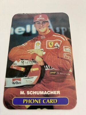 carte telefoniche (fake) - Schumacher Ferrari - Usata