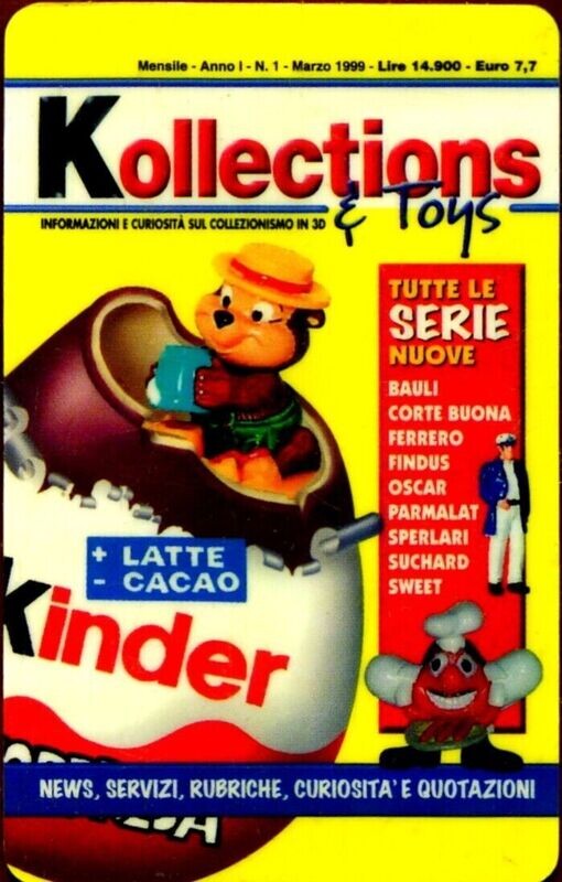 carte telefoniche - Tuttocard Kinder collection - italia promocard  Usata