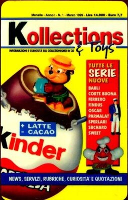 carte telefoniche - Tuttocard Kinder collection - italia promocard Usata