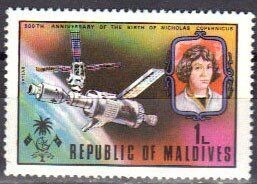 Francobollo - Isole Maldive - Skylab Space Laboratory - 1 L - 1974 -Nuovo