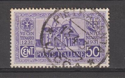 Francobollo - Regno Italia - 700° St. Antonio da Padova - 50 C - 1931 - Usato