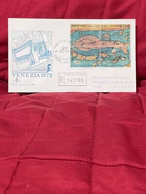 FDC Vaticano - Venezia 1972 (blocco Mosaico) - FDC Capitolium V.78 - L50+L50+L50+L50