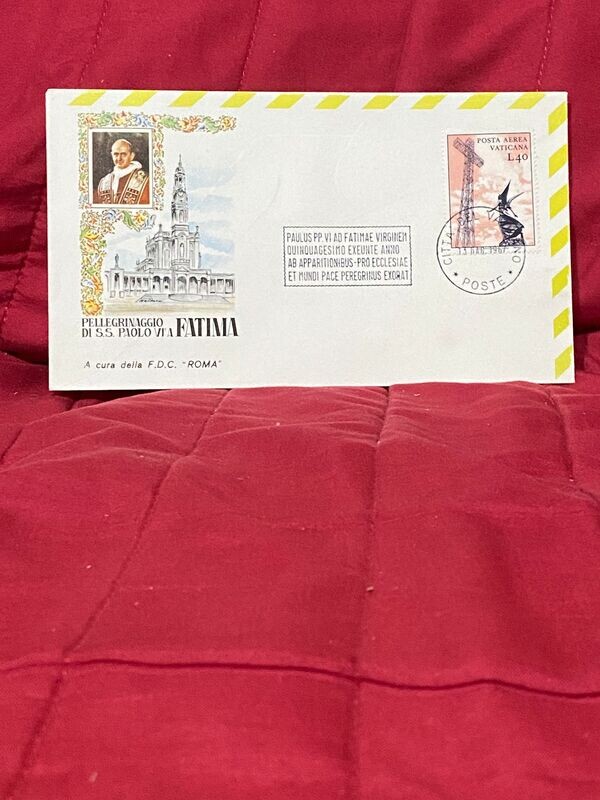 FDC Vaticano - FATIMA 1967 - FDC ROMA - L40 - 1967