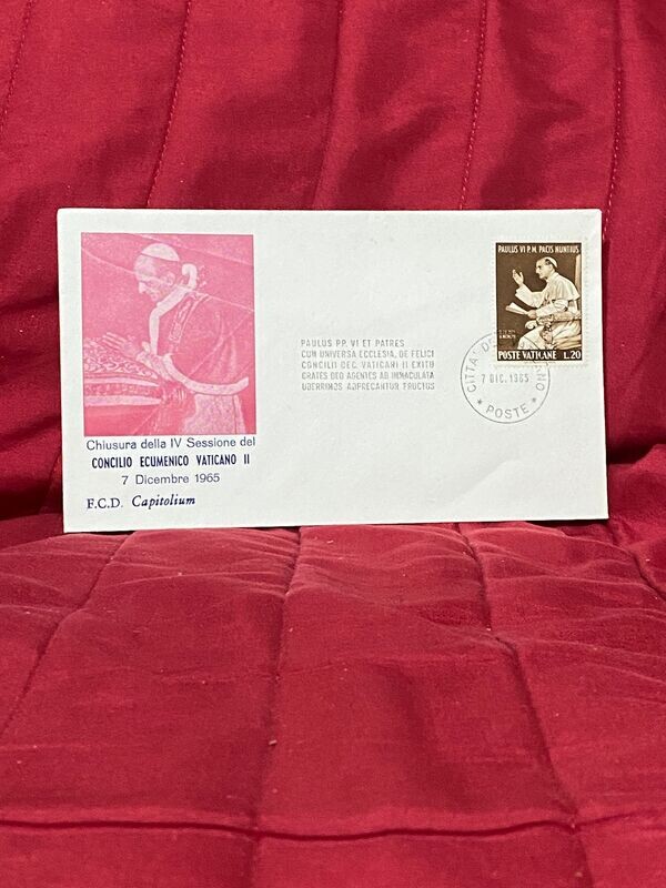 FDC Vaticano - Chiusura concilio Vaticano II 1965 FDC Capitolium - L20