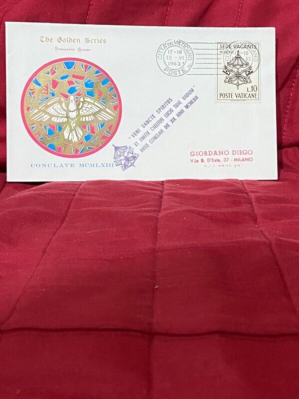 FDC Vaticano - Conclave sede vacante 1963 - FDC The Golden Series  - L10