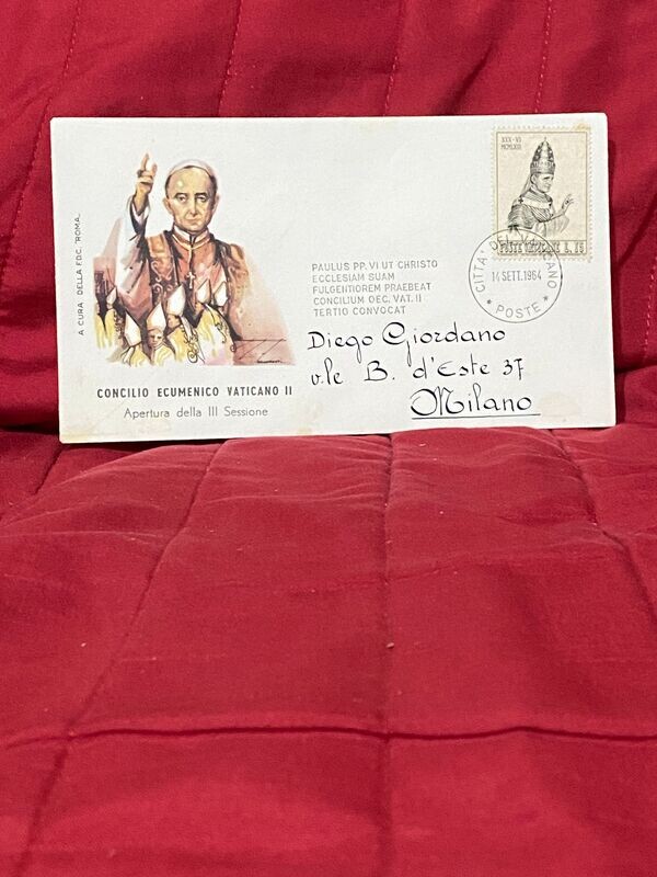 FDC Vaticano - Concilio Ecumenico Vaticano II 1964 FDC Roma - L15(bianco)