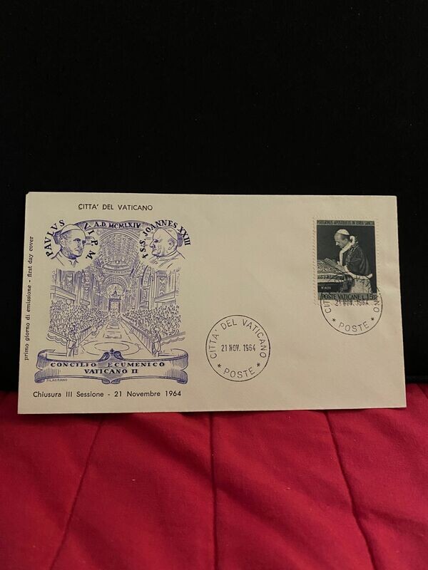 FDC Vaticano - Giovanni XXIII Concilio Vaticano II inizio -FDC del sole n.50 - L10