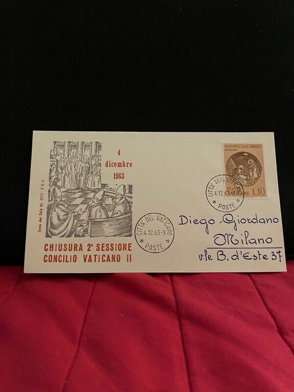 FDC Vaticano - Concilio Vaticano II inizio -FDC del sole n.77 - L10