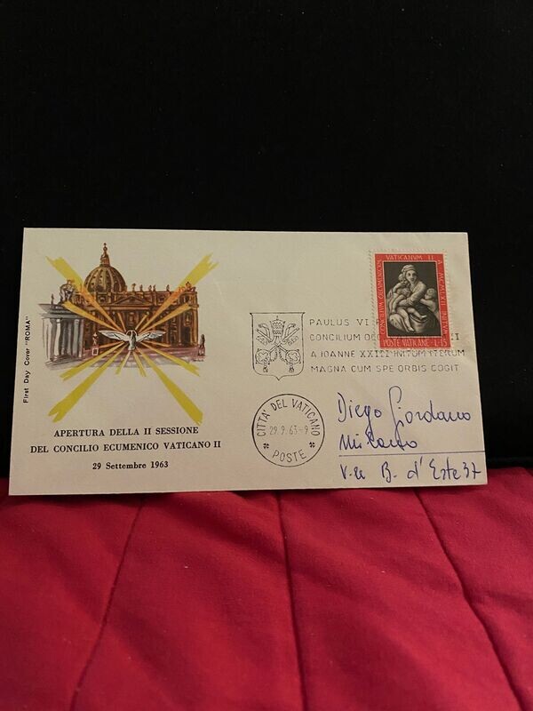 FDC Vaticano - Concilio Vaticano II Apertura -FDC Roma - L15
