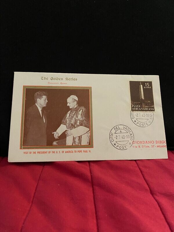 FDC Vaticano - Vistita presidente Kennedy FDC The golden Series n.41 - L15