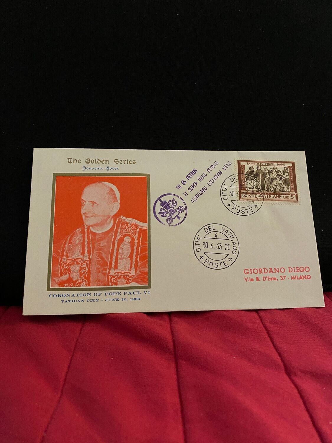 FDC Vaticano - Incoronazione Paolo VIFDC The golden Series n.40 - L5