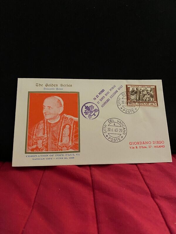 FDC Vaticano - Incoronazione Paolo VIFDC The golden Series n.40 - L5