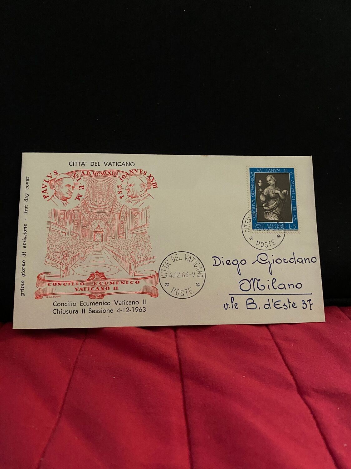 FDC Vaticano - Concilio Vaticano II Chiusura -FDC Filagrano - L5