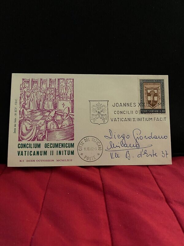FDC Vaticano - Giovanni XXIII Concilio Vaticano II inizio -FDC del sole n.50 - L10 (marrone)