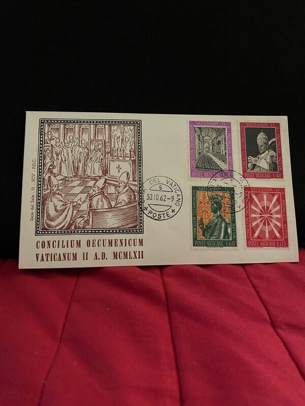 FDC Vaticano - Concilio Vaticano II inizio -FDC del sole n.51 - L50+L40+L60+L115